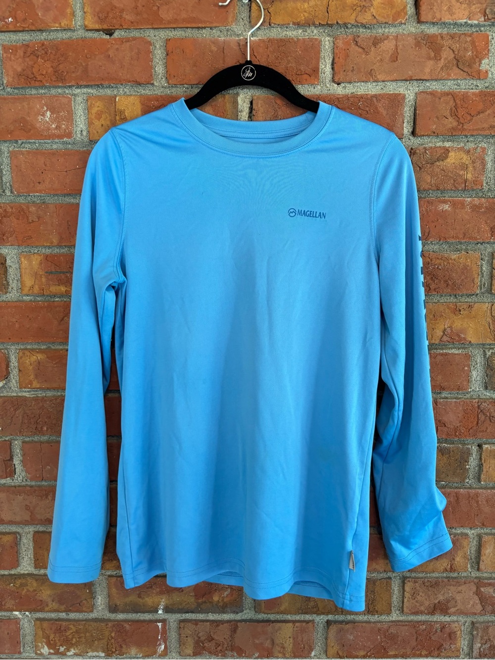 Magellan Outdoors Boys Long-Sleeve Performance Tee - Sky Blue